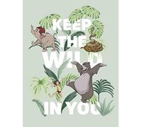 Poster d'Art Mural, 30cm x 40cm, Livre de La Jungle Gardez La Nature