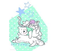 Poster d'Art Mural, 30cm x 40cm, Winnie Pooh Beary Sleepy