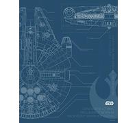 Poster d'Art Mural, 40cm x 50cm, Star Wars Blueprint Falcon