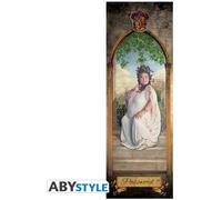 ABYSTYLE - Poster de Porte HARRY POTTER La Grosse Dame - Produit Officiel - 53 x 158 cm - Impression Haute Qualité - Décoration Murale Collector