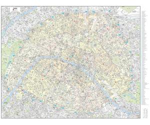 Poster de ville - Paris (140 x 107 cm) | Blay Foldex - Papier 150 g avec plastification mate