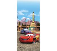 Poster Disney Cars rouge, bleu et beige - 600739 - 90 x 202 cm