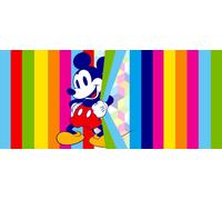 Poster Disney Mickey Mouse bleu, rouge et jaune - 600899 - 202 x 90 cm