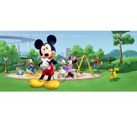 Poster Disney Mickey Mouse vert, bleu et jaune - 600901 - 202 x 90 cm