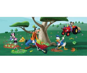 Poster Disney Mickey Mouse vert, bleu et rouge - 600869 - 202 x 90 cm
