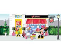 Poster Disney Minnie Mouse & Daisy Duck Rouge, rose et vert - 600870 - 202 x 90 cm
