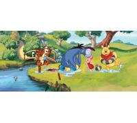 Poster Disney Winnie l'ourson vert, bleu et jaune - 600863 - 202 x 90 cm
