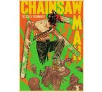Poster en papier Kraft Vintage Chainsaw Man Denji 42x30 cm G