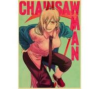 Poster en papier Kraft Vintage Chainsaw Man Power 42x30 cm G