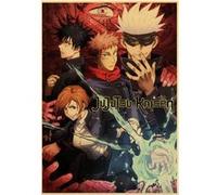 Poster en papier Kraft Vintage Jujutsu Kaisen 42x30 cm G