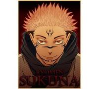 Poster en papier Kraft Vintage Jujutsu Kaisen Ryomen Sukuna 42x30 cm G