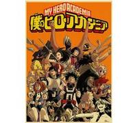 Poster en papier Kraft Vintage My Hero Academia Orange 42x30 cm Orange G