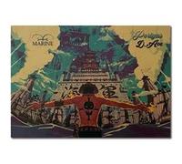 Poster en papier Kraft Vintage One Piece Ace 50.5x35 cm G