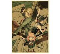 Poster en papier Kraft Vintage Spy x Family (PSK414) 42 x 30 cm G