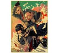 Poster en papier Kraft Vintage Spy x Family (PSK415) 42 x 30 cm G
