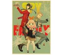Poster en papier Kraft Vintage Spy x Family (PSK417) 42 x 30 cm G