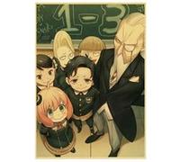 Poster en papier Kraft Vintage Spy x Family (PSK418) 42 x 30 cm G