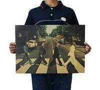 Poster en papier Kraft Vintage The Beatles 50.5x35 cm G