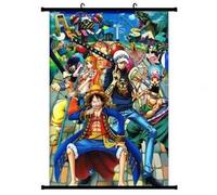 Poster en toile étanche Anime One Piece Luffy Law Nami Chopper 60x90 cm