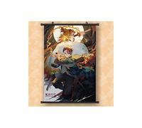 Poster en toile étanche avec cadre noir - Demon Slayer（40X60CM）#26 Noir G