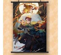 Poster en toile étanche avec cadre noir - Demon Slayer（40X60CM）#26 Noir G