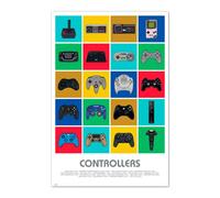 Erik Affiche Controllers multicolore 91,5 x 61 cm