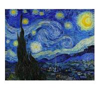 Poster - FABULOUS - Vincent van Gogh Nuit Etoilée - 42cm x 53cm - Impression Haute Définition - Résistant aux UV