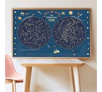 Poster Géant 640 Stickers Phosphorescents Le Ciel Multi-coloured TU