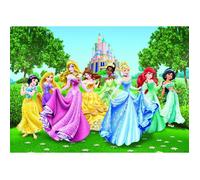 Poster géant - Château et Princesses Disney - 360x270 cm - Multicolore - Décoration murale
