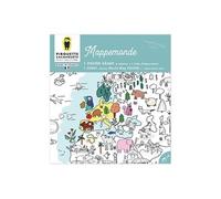 Poster Geant - Coloriage - Mappemonde
