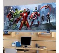 The Avengers Marvel Panorama Papier Peint dècoration pour la Chambre d'enfants 202x90cm
