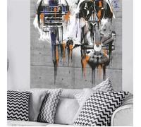 KOMAR Poster géant intissé Personnages Star Wars en graffiti 120x200cm Multicolors G