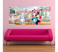 Poster Géant Minnie & Daisy Au Salon De Thé Disney Intisse 202x90 Cm - Enfants