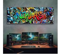 Poster grafitti deco chambre ado street art affiche enfant decoration murale 60x120cm Sans cadre