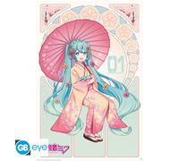 GB eye - HATSUNE MIKU Poster Sakura Kimono (91.5 x 61 cm)