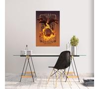 Poster - HOUSE OF DRAGONS - FIRE WILL REIGN - 61 x 91,5 cm - Papier glacé - Décoration murale
