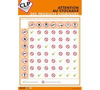 Poster - Incompatibilités Stockage Produits Chimiques - Plastifié