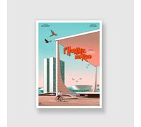 Poster Kubbick L'homme De Rio (B) Bleu 30x40 cm