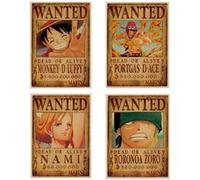 Poster lot of 4 One Piece Wanted 51 x 35,5 cm avec Calendrier One Piece 2022 en français G