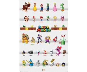 Poster Maxi - NINTENDO - Super Mario - 61 x 91.5 cm - Décoration murale - Multicolore