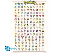 Poster Maxi Pokémon Kanto 151 français