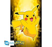 GB eye - Poster Maxi POKÉMON Pikachu Neon - Produit Officiel - Format 61 × 91,5 cm - Impression Haute Qualité