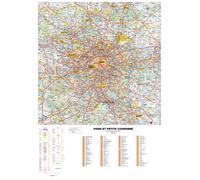 Poster - Paris et sa petite couronne (119 x 85 cm) | Blay Foldex - PVC 3 mm