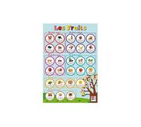 Poster pédagogique - J'apprends les fruits - 52x76cm - A afficher -