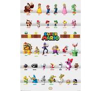 Poster Super Mario - Personnages Super Mario
