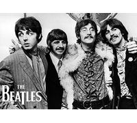 Poster The Beatles Sgt Pepper's Lonely Hearts Club Band # 3 - célébrer les 50 ans - John Paul Ringo George - signé - icônes de la musique légendes - A3 Affiche imprimée, image