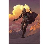 Poster XXL - KOMAR - Mandalorian Escape - Multicolore - 200x280 cm - Décoration murale