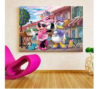 Poster XXL - Minnie et Daisy - Décoration murale - 100% officiel Disney - H 115 x L 160 cm