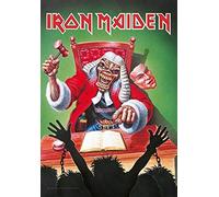 Posterbeatnik Drapeau de l'Iron Maiden - First Ten Years - Poster en tissu