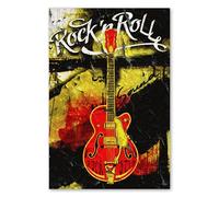 Postereck - 2053 - Affiche Rock and Roll, Rock Star Guitare. Art Mural Impression - Décoration musique, rétro, Canvas - Affiche - 4:3 40,0 cm x 30,0 cm